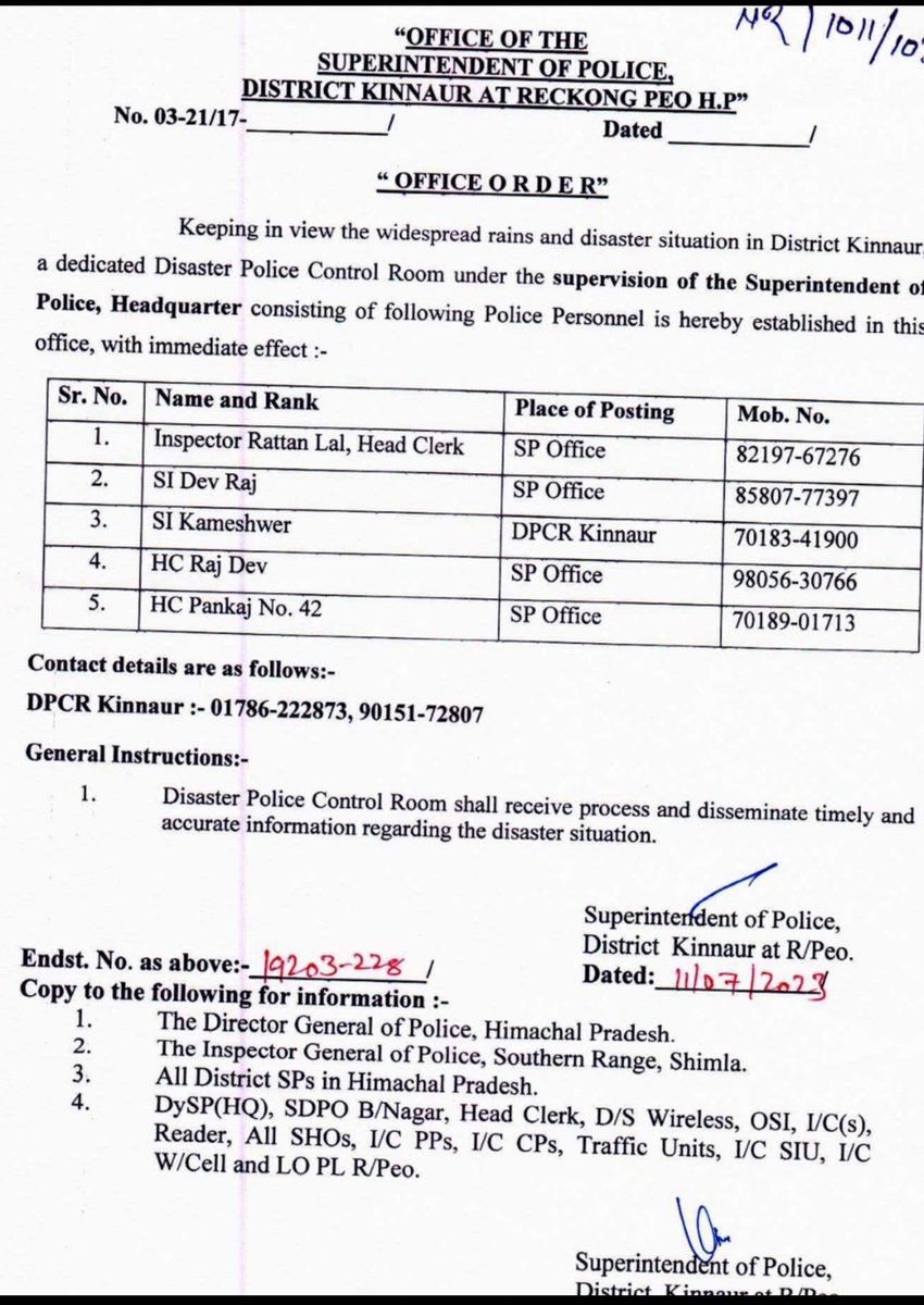 #HimachalPradesh District #Kinnaur ✅Helpline Numbers Toll Free Numbers 1100, 1070, 1077 For any information, assistance required in Kinnaur district. Pls call any of these numbers. @rishi7_roy @thesks24 @PoojaThakur2907 @PrashantSahyog @AskRoushan @ParulAggarwal04