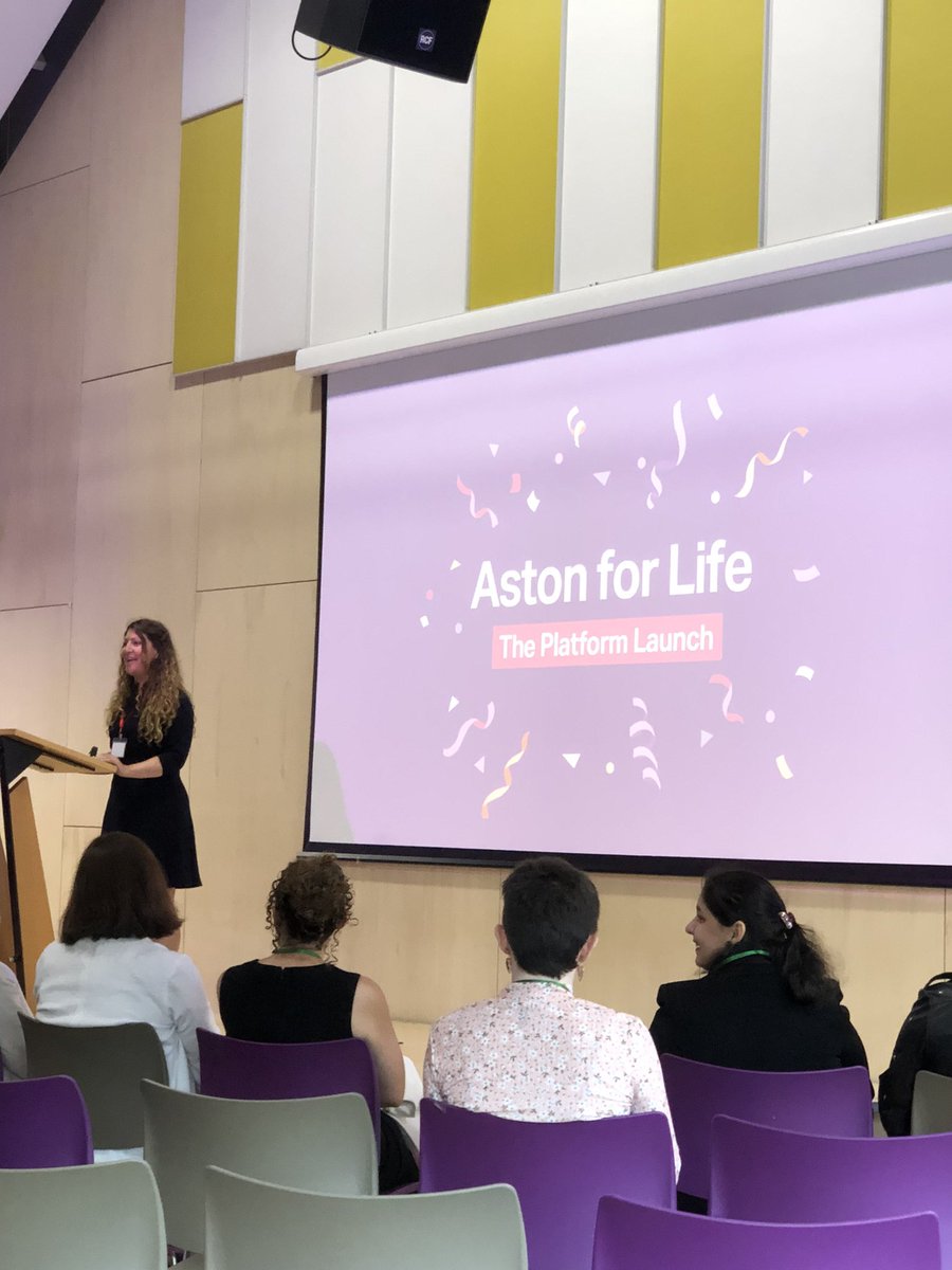 Intros @AstonUniversity at launch of #astonforlife platform event this evening