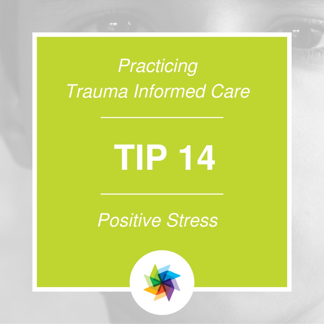 💚Trauma-Informed Care Tip💚

Positive stress is when you perceive a stressful situation as an opportunity that will lead to a good outcome. This type of stress can motivate us to handle a challenge, complete a task, and do our best. 

ow.ly/qGyH50P8QKJ