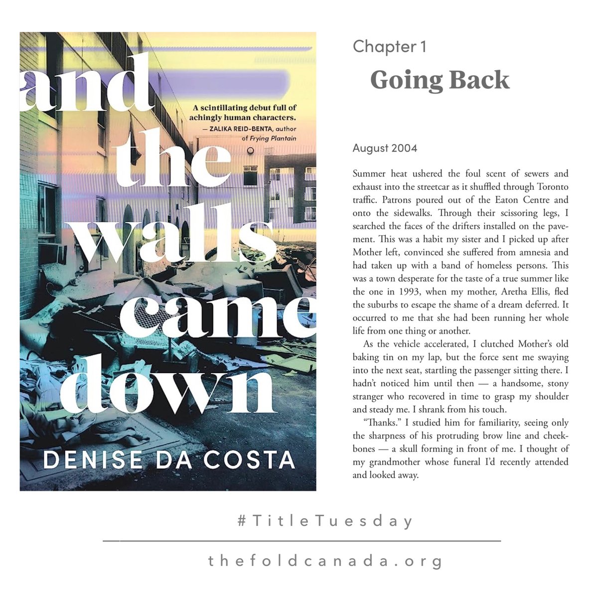 It's #TitleTuesday, which means we have another book to add to your reading list!

Today's featured title is AND THE WALLS CAME DOWN, by <a href="/DiasporaBanton/">Denise Da Costa</a>. It's available now with <a href="/dundurnpress/">Dundurn Press</a>; get your copy today, wherever you get your books!

#TitleTuesday #DiverseCanLit