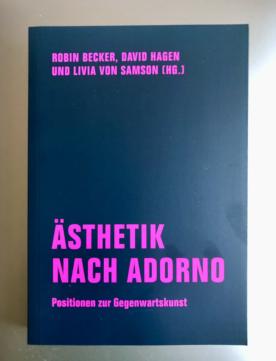 Huhu Kulturindustrie: „Ästhetik nach Adorno. Positionen zur Gegenwartskunst“ von Robin Becker, David Hagen & @livia_samson.
Mehr: verbrecherverlag.de/shop/aesthetik…
#verbrecherverlag #verbrecherei #theodorwadorno #adorno #ästhetik #robinbecker #davidhagen #liviavonsamson #ästhetiknachadorno