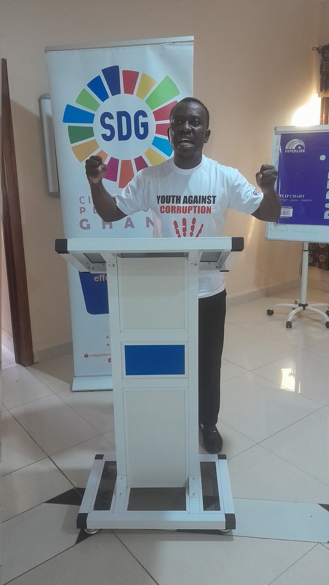 abakfoundation1's tweet photo. Today is AU Anti-Corruption day and @abakfoundation1 as National Co- convener for @CSOPlatformSDG goal 16, among CSOs championing for an end to corruption, supported b @GACC_GHANA. 'Let's end corruption @anticorruption @4lowthemoney @RTIcampaigngh @GhanaIntegrity @CIPE_ACGC https://t.co/167yBO8IVv