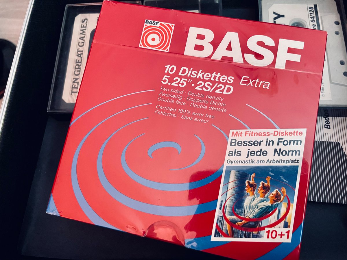 digger_c64's tweet image. Brand new #BASF 5.25” box (from 1988?) about to be opened… #keepitcommodore