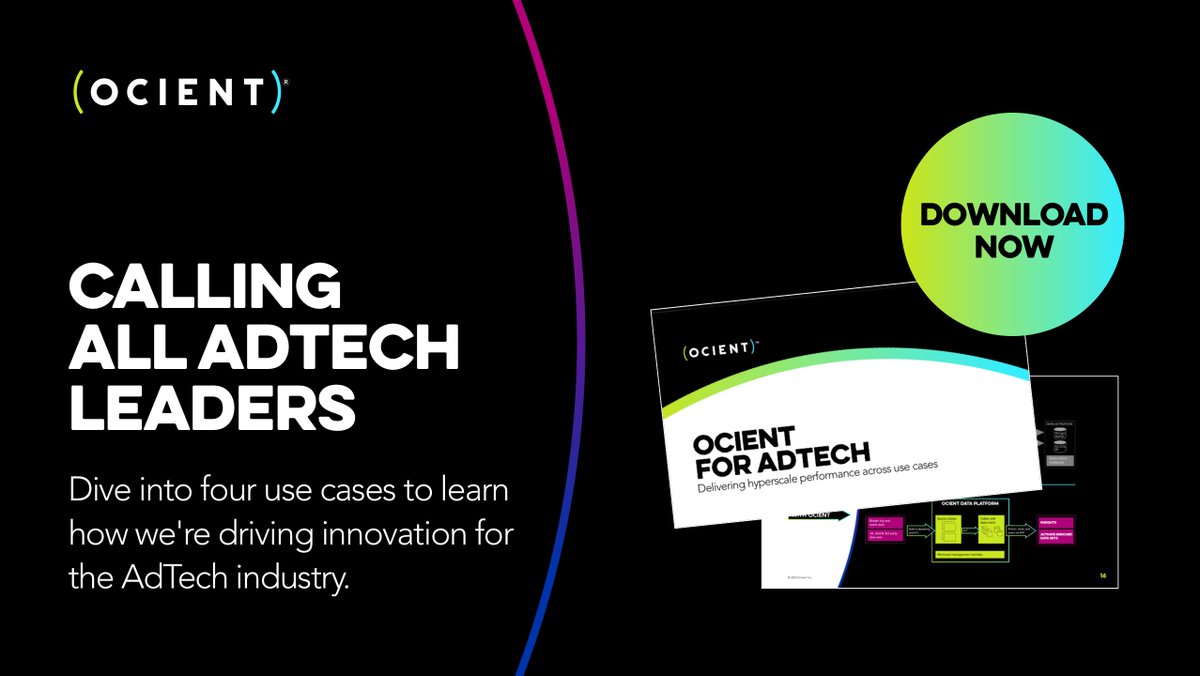 By combining cutting-edge technology with deep industry expertise, Ocient is the partner for AdTech leaders looking to turn data challenges into data opportunities. 

Download our ebook to learn more: hubs.la/Q01Xl1830