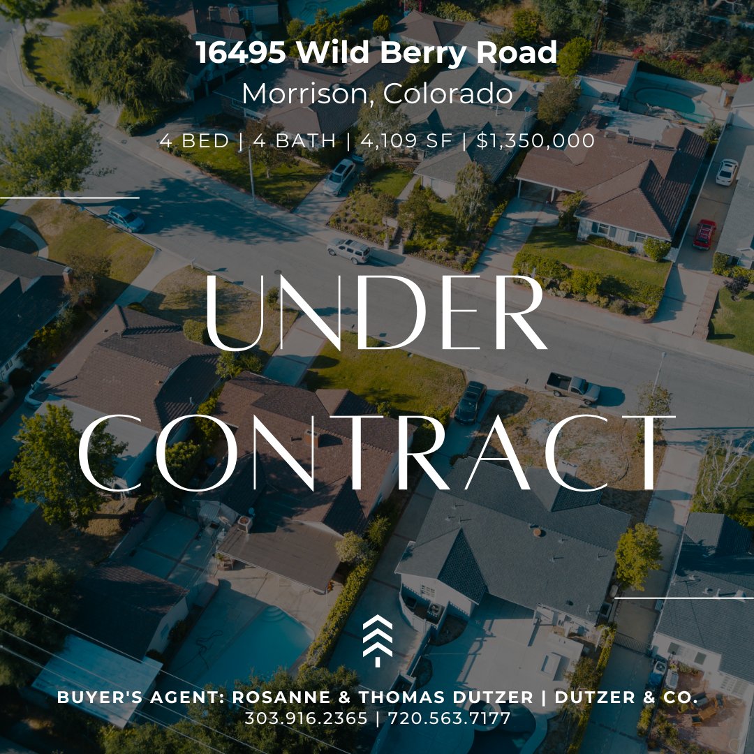 RosanneDutzer1's tweet photo. Congratulations to our Buyers as we are now under contract on their dream home in Willow Springs. With that location and views, we know that you will make many happy memories in your new home! #happybuyers #morrisoncolorado #undercontract #coloradorealestate https://t.co/KkcwrNntVU