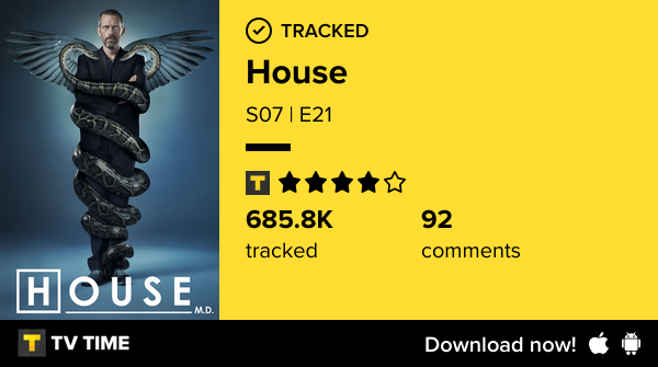 idfcjb's tweet photo. House
S07 | E21
The Fix  https://t.co/jBQDzdwM2F #tvtime https://t.co/vjiXp3Cfwm