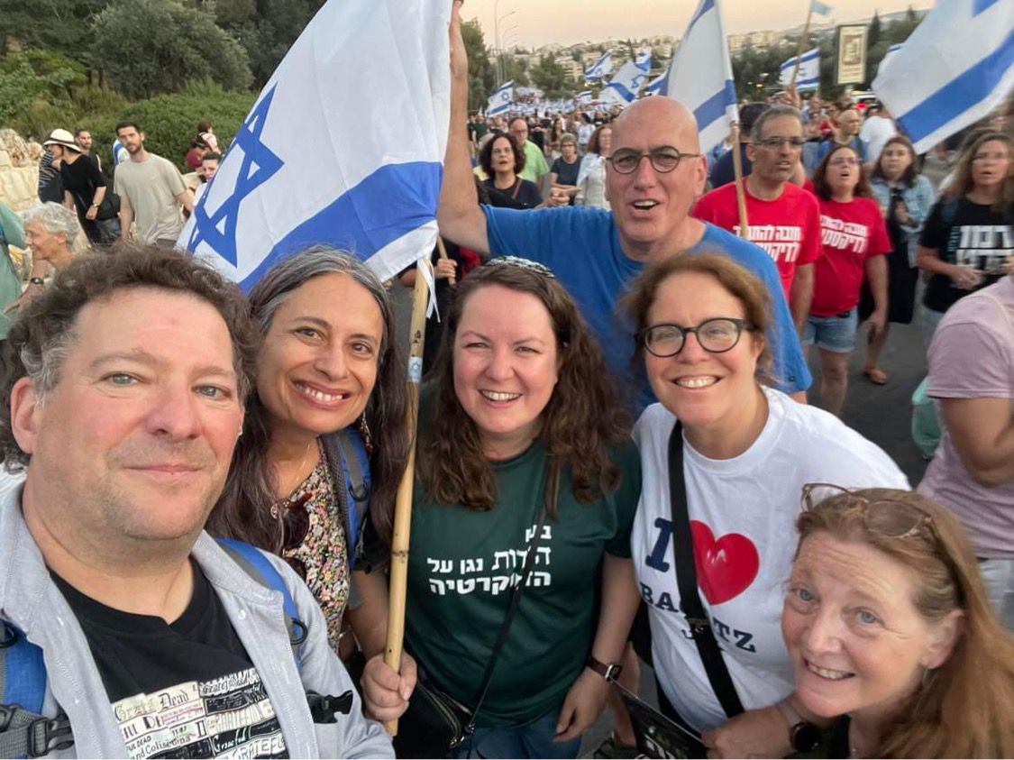 Liberal Judaism (@liberaljudaism) on Twitter photo Progressive Judaism's <a href="/Rabbi_Lea/">Rabbi Lea Mühlstein</a> joined Rabbi Dalia Marx and <a href="/IsraelReform/">ReformJudaismIsrael</a> Chair Yair Lootsteen at today's demonstrations in Israel.
#ChooseDemocracy Progressive Judaism's <a href="/Rabbi_Lea/">Rabbi Lea Mühlstein</a> joined Rabbi Dalia Marx and <a href="/IsraelReform/">ReformJudaismIsrael</a> Chair Yair Lootsteen at today's demonstrations in Israel.
#ChooseDemocracy