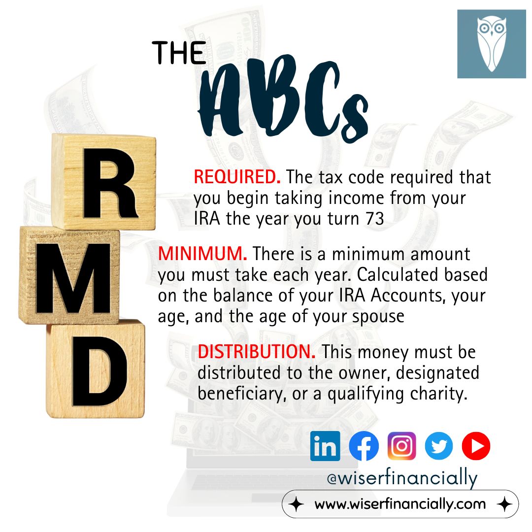 wiserfinancialy's tweet photo. Stumped by #RMDs and their potential pitfalls? 🤔 They can bump up your taxes, affect Medicare premiums, and make Social Security benefits taxable! Avoid IRS penalties, join our free webinar on July 13, 8pm ET [https://t.co/ndvJgpo1yZ]. #RetirementPlanning #RMDsExplained https://t.co/AXF9J62jmV
