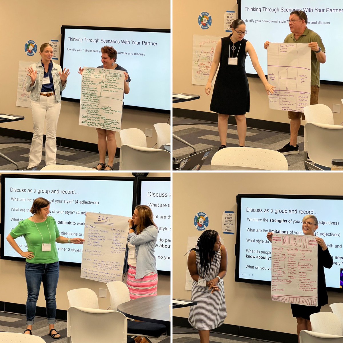 wcyang's tweet photo. Finding our compass points and directional style to understand how we can work effectively as a team. #digiuri  #digiurijourney https://t.co/7d6eynuyOe
