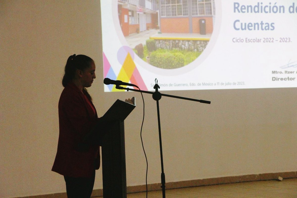 prepa108's tweet photo. En atención a la transparencia que rige el quehacer educativo en México, el Mtro. Itzer Albarrán Benítez, director de  @prepa108 presentó a la comunidad el informe de actividades correspondiente al ciclo escolar 2022-2023.

@dbg_epoem
@SEMSedomex
@zona_bg https://t.co/ZFS4BZAYR9