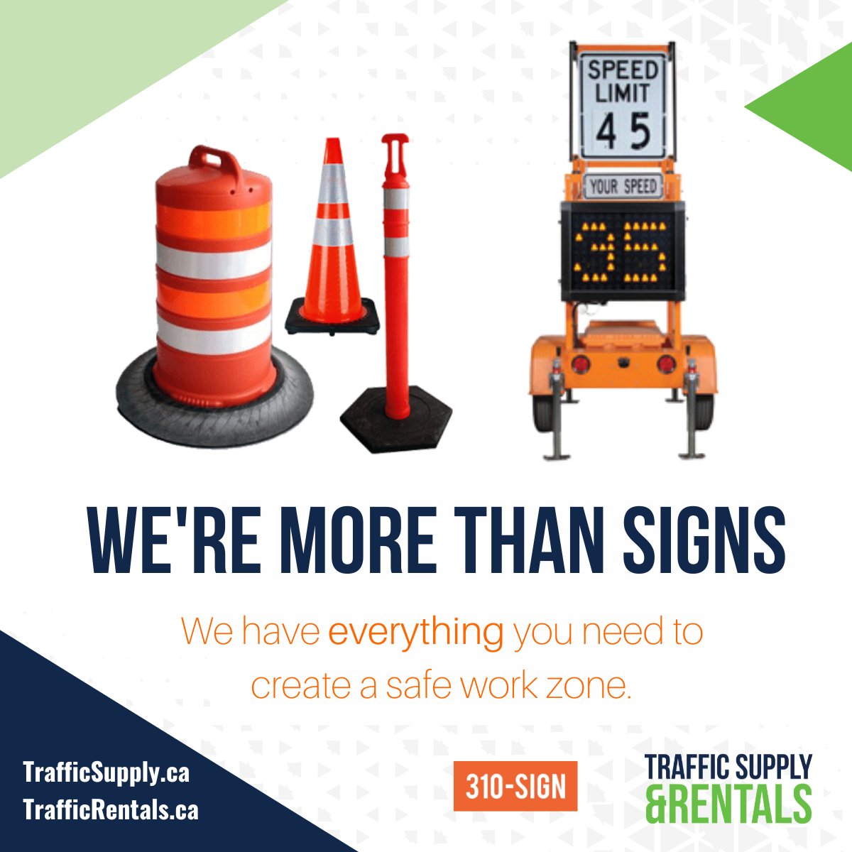 310signca's tweet photo. Hi Signs offers more than just signs. We have the traffic products and equipment you need to keep your work zones and workers safe. From message boards and arrow boards to radar trailers and portable traffic lights, we've got you covered. https://t.co/l8rQLuFtuy
