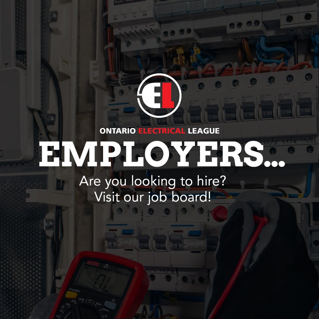 Connect with pre-screened, active job seekers, or post your journeyperson and apprenticeship job openings with us. Find the perfect match for your open positions with the OEL Job Board! oel.talentsorter.com #OntarioElectricalLeague #OEL