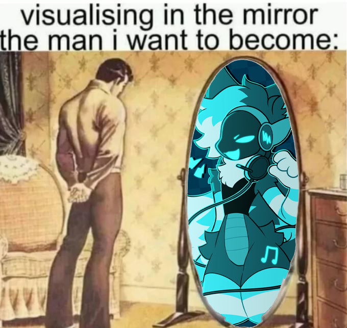 voicemod's tweet image. Visualising in the mirror