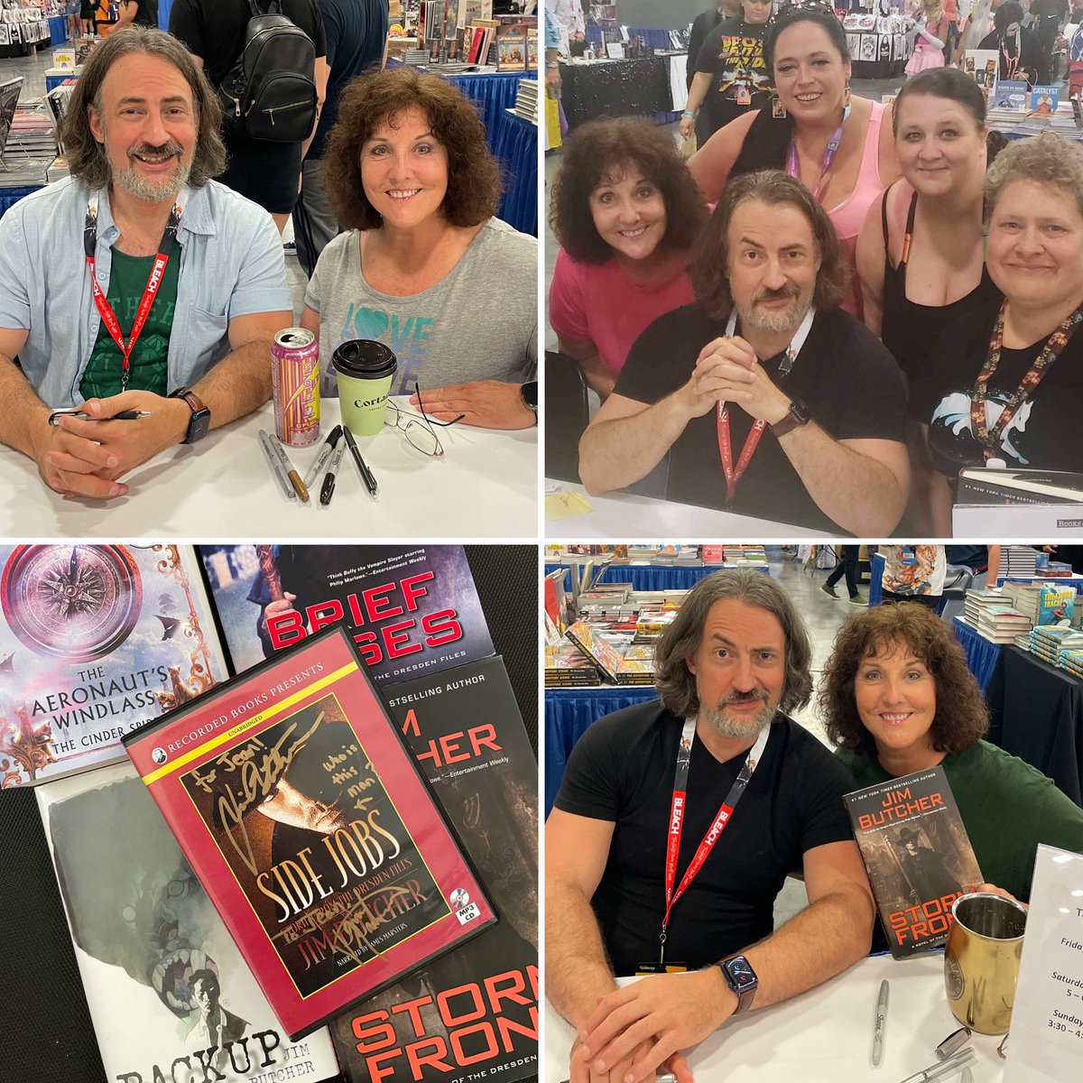 jeanbugc's tweet photo. What a wonderful pleasure to see this extraordinary writer, Jim Butcher (@longshotauthor) at @FloridaSupercon! June 30-July 2. Got signed copies of several of his works!Looking forward to what comes next! #DresdenFiles #CinderSpires #CodexAlera https://t.co/Tz6JlJMhZt