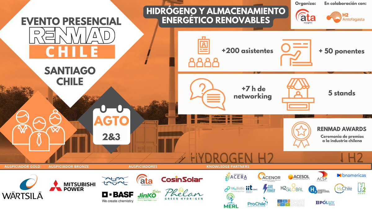 SOMOS PARTE | Hidrógeno verde y almacenamiento de energía en Chile: el lugar idóneo
reportesostenible.cl/blog/hidrogeno…