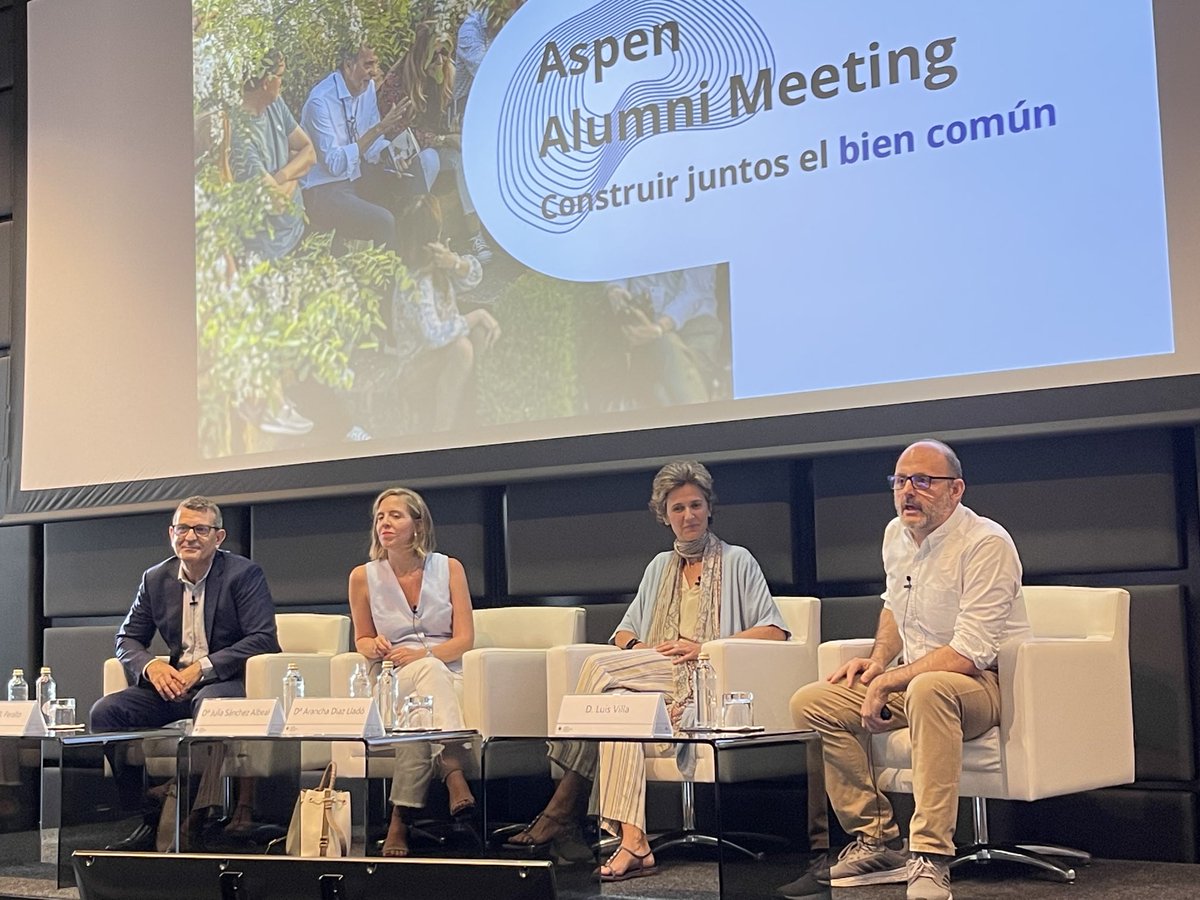 Un poco de frescor en un día tórrido. ⁦<a href="/AspenSpain/">Aspen Institute España</a>⁩ #aspenalumni