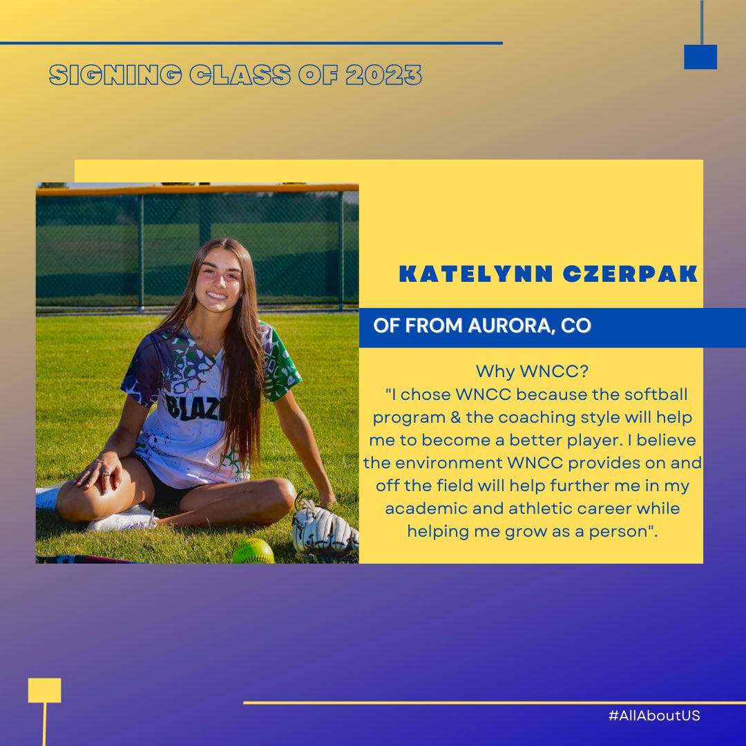 WNCCsoftball's tweet photo. 🚨Cougar Fam just got a little bigger and better‼️🚨

Welcome to the fam Katelynn!🐾

💙OF
💛Aurora, CO➡️Scottsbluff, NE

#AllAboutUs https://t.co/cz0dCrhntE