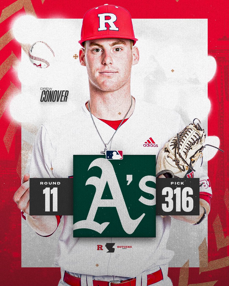 Drew Conover gets his name called!!

He joins Ryan Lasko and we have a pair of Scarlet Knights headed to the <a href="/Athletics/">Athletics</a>!

#TCD