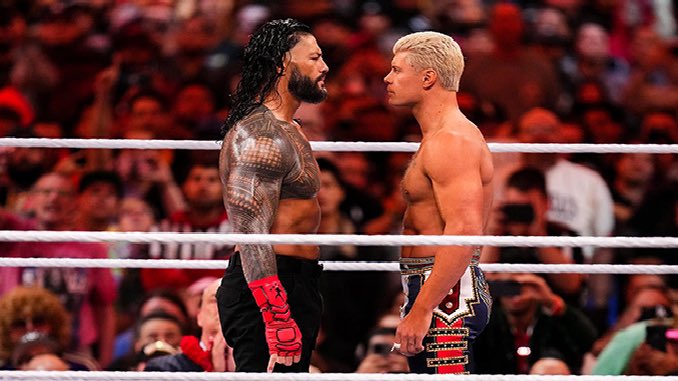 sheswrldd's tweet photo. some of y’all still don’t understand why cody lost at mania. the bloodline was still at full strength at mania. but now the usos are gone, the bloodline is falling apart, roman is slowly loosing control and boom NOW cody finishes his story and the bloodline story. https://t.co/8CKyfFvWJU