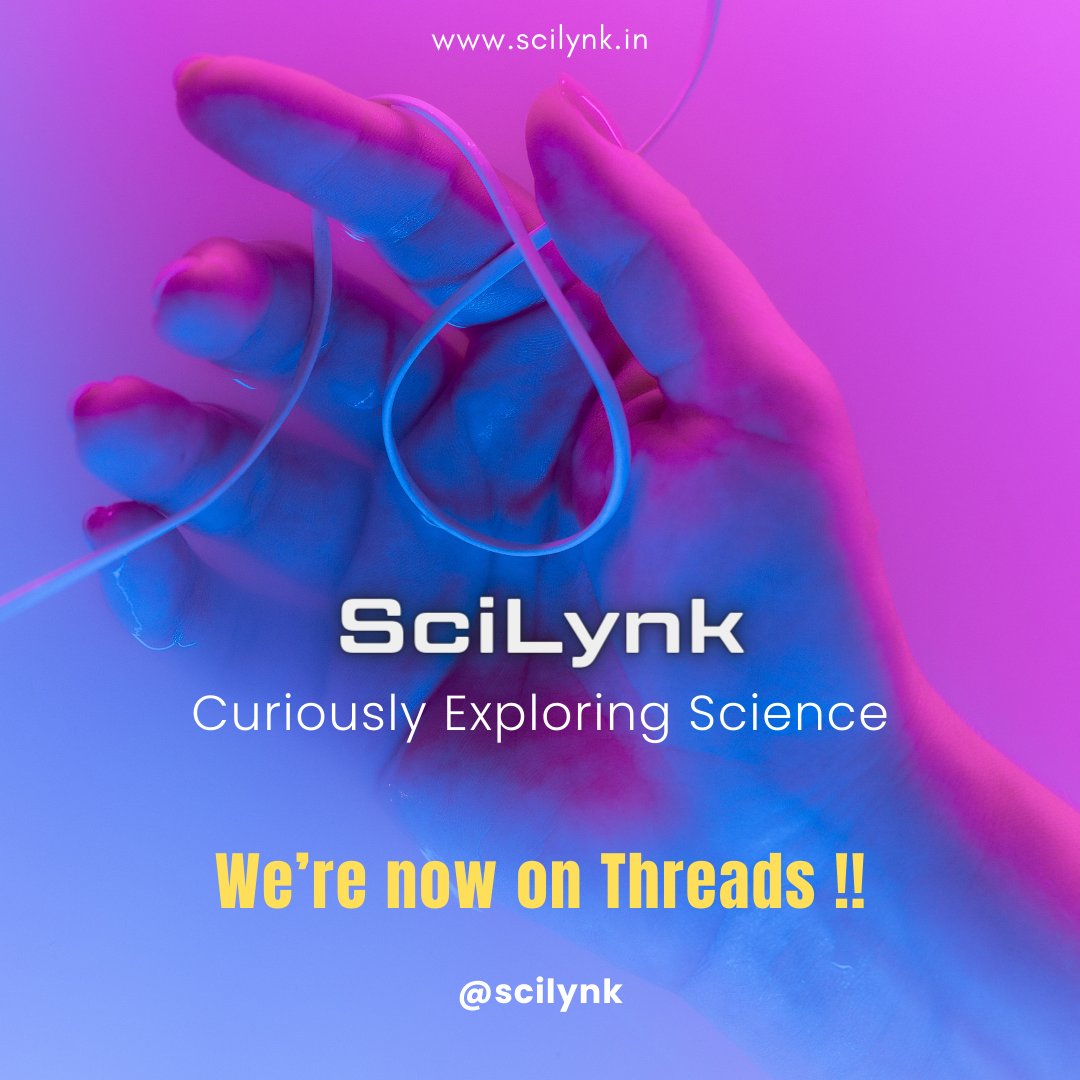 SciLynk's tweet image. We have now started to &quot;Lynk up&quot; on Threads too. Have you?

#SciLynk
#curiously_exploring_science 
#science_for_all 
#instagram #InstagramThreads #Threads #Thread
