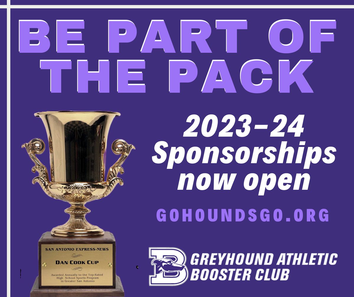 Gearing up for another amazing year for the Greyhounds! Be Part of the Pack! Sponsorships for 2023-24 are now available! Each level provides support for ALL sports programs and perks for you! GohoundsGo.org @Boernehs @HoundFootball #GoHoundsGo