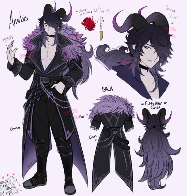 Finally made Xkhwā(Qua)'s husband reference! Meet Anubis~ 