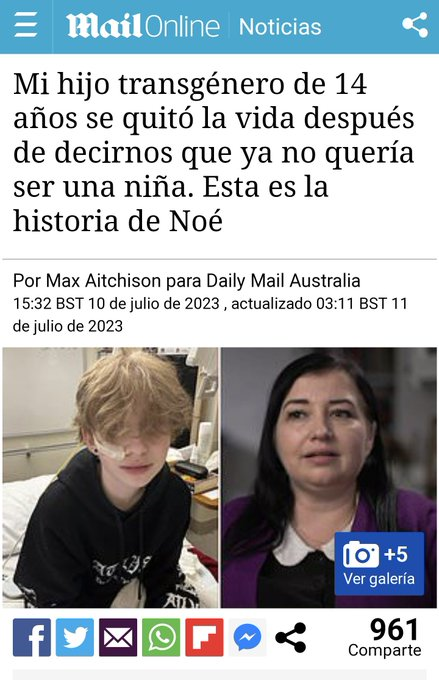 ignaziololo1's tweet photo. Casos similares se alastran por causa de políticas de género de gobiernos lacayos de la elite imponiendo la agenda LGBTQ
Esta criatura, con disforia de género, por disruptores hormonales o propaganda cultural masificada no precisaba cirujano sucio, precisaba un buen psicólogo https://t.co/XvOHNdpYV1