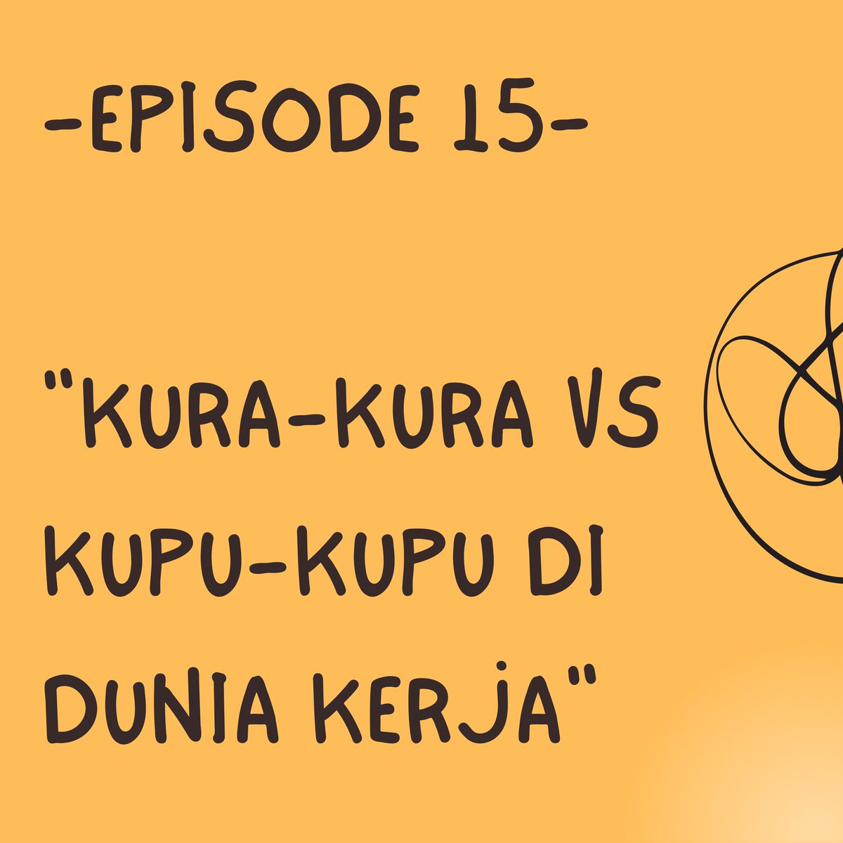 kapalkuda's tweet photo. Episode 15 - Lepas Mumet Podkes
"Kura-Kura vs Kupu-Kupu Di Dunia Kerja"

Teruntuk atasan tercinta, bloook goblok goblok goblooooook!

#lepasmumet #lpsmmtpdks #kamuasuhariini https://t.co/Yxonwue7Yt