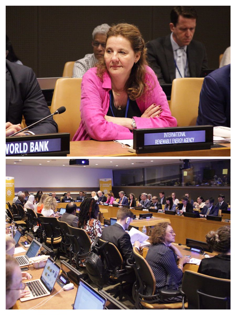 At the high-level launch of the #SDG7 progress report during #HLPF2023, @IRENA's @RabiaFerroukhi underscored that achieving SDG7 will require strong collective action, including urgently scaling up & equitably distributing international financial flows to developing countries.