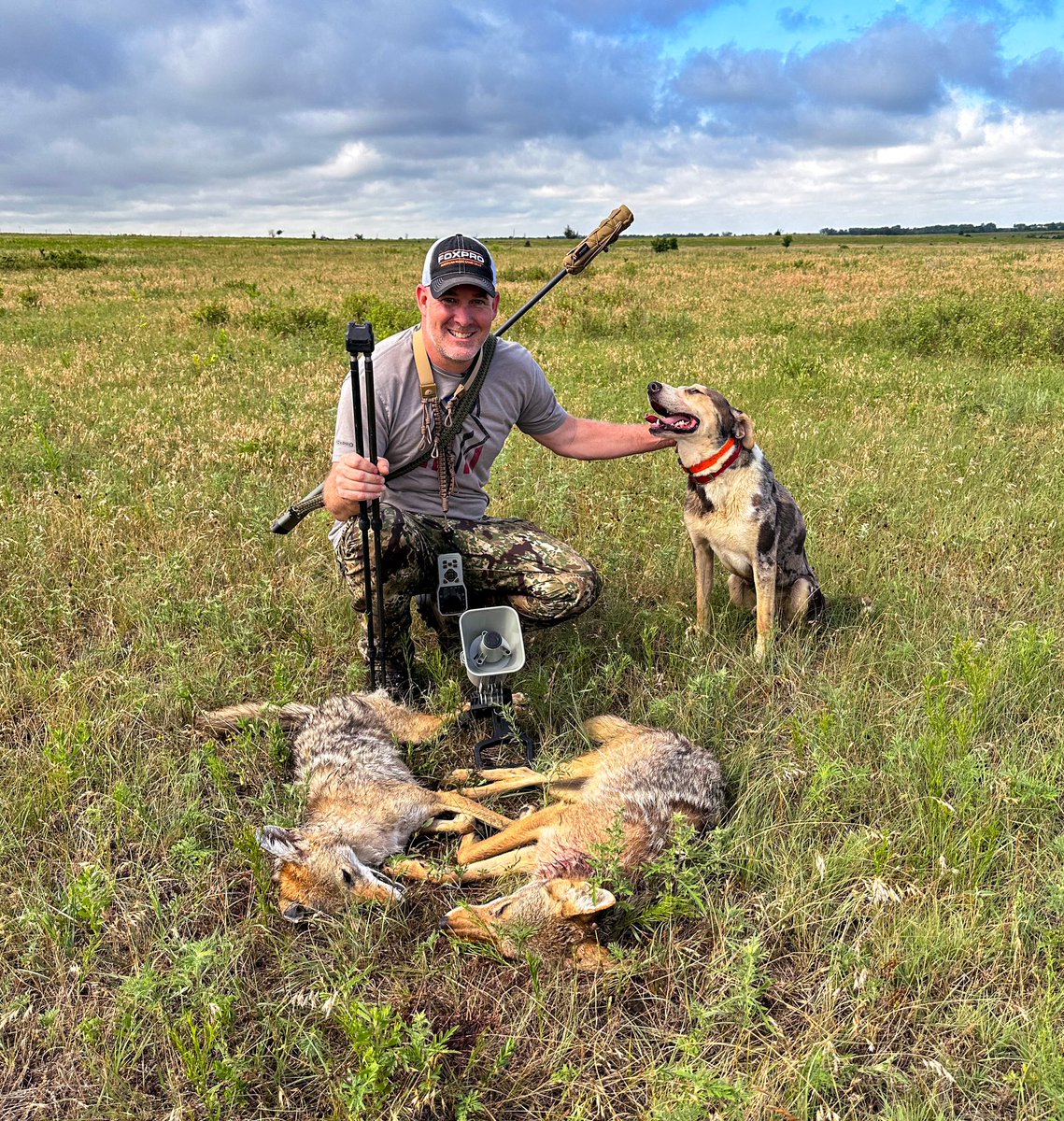 Two-fur Tuesday! FOXPRO’s @jon_collins3 with another double. 

#foxpro #twofurtuesday #coyotehunting #coyotecalling #swaggerbipods #kryptek #ruger #hornady #leupoldcore #huxwrx #mfkgamecalls #onxhunt