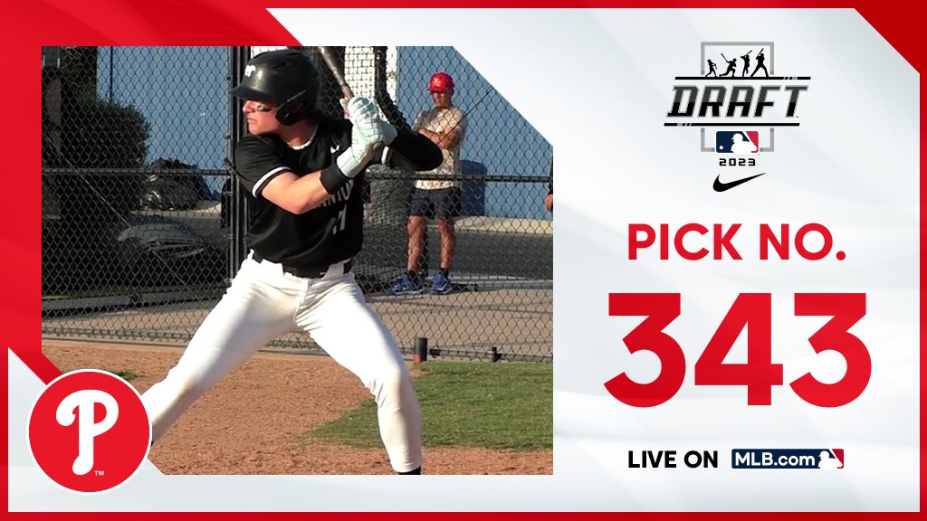 With the 343rd pick, the <a href="/Phillies/">Philadelphia Phillies</a> select Sierra Canyon School (CA) catcher Kehden Hettiger, No. 177 on the Top 250 Draft Prospects list.

Live: atmlb.com/3JT6NbB