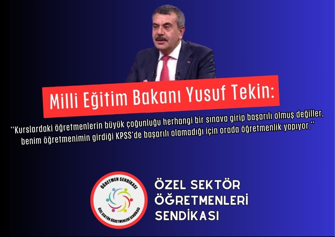 Özel okul öğretmenleri gerekli yeterlilikte değilse neden özel okullar var? Bu okullar MEB'e bağlıysa biz doğrudan MEB'in öğretmeni olmuyor muyuz? Asrın felaketini yaşayan bizler yeterince üzülmedik mi? Söylemlerinizle Daha fazla kırmayın bizi. #BizKiminÖğretmeniyiz