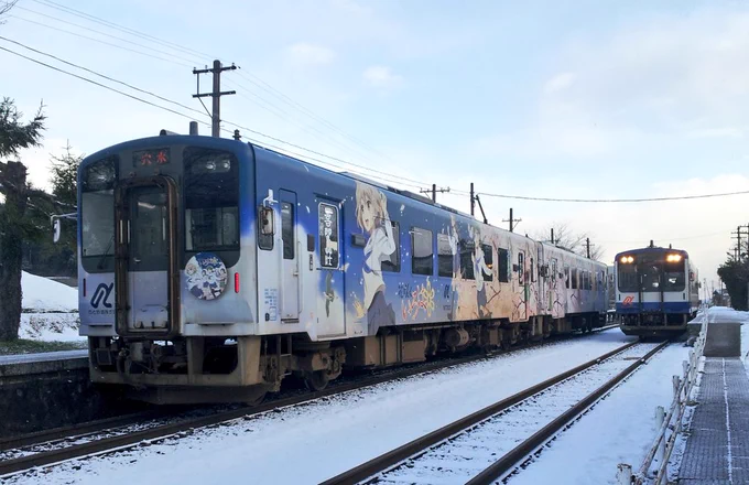 花咲くいろははいいぞ湯涌温泉ものと鉄道も良いところ 