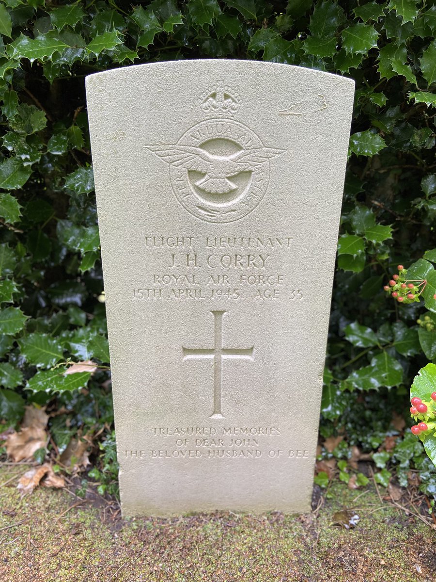 The Cleaning of the CWGC gravestones continues <a href="/CWGC/">Commonwealth War Graves</a> Eyes on hands on at Liverpool Allerton. Before and after. Fl Lt J H Corry RAF