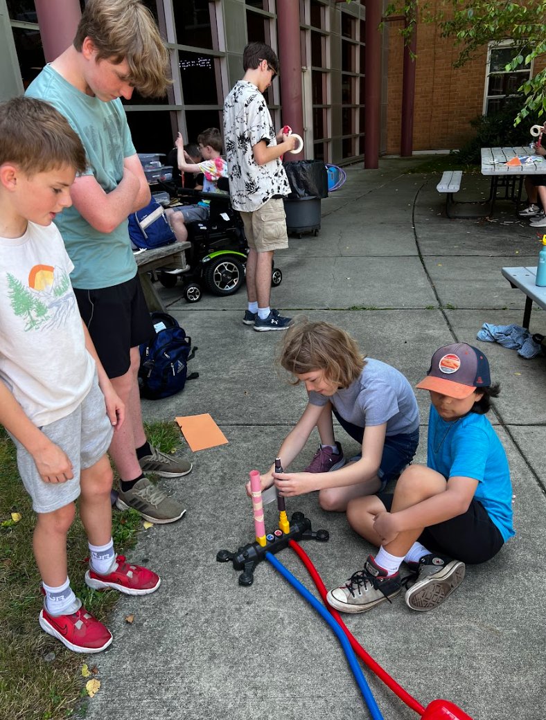 nkhsrobotics's tweet photo. We were beating the heat with a water balloon drop and stomp rockets at NORTH Summer STEM Camp! Teamwork made these activities a blast! https://t.co/S7oR1qnw0b