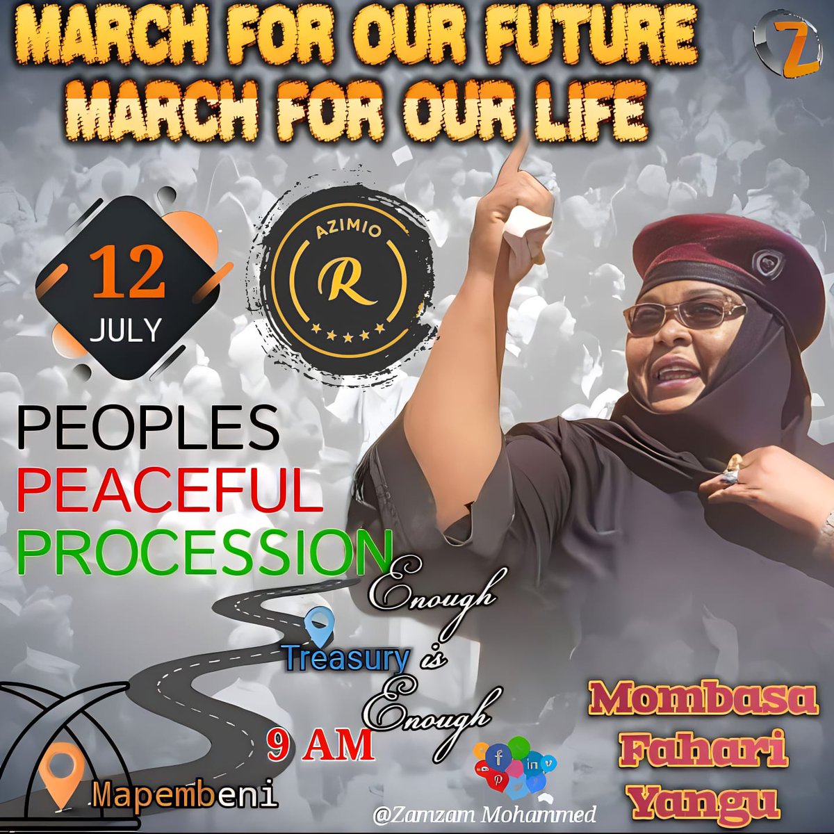 Tukutane Mapembeni,sauti ya mkenya isikizwe,ushuru umepanda maradufu .
#MOMBASAFAHARIYANGU