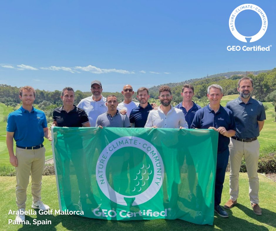 sustainablegolf's tweet photo. It was great to visit the recently GEO Certified® Arabella Golf Resort and meet the wonderful team! Their passion for wildlife management can be found displayed throughout the course, which is also irrigated with 100% regenerated water👏

#ForSustainableGolf
@arabellagolfmca https://t.co/zNTm1aVrO8