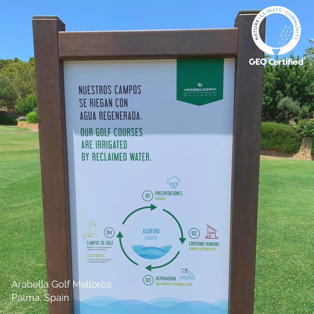 sustainablegolf's tweet photo. It was great to visit the recently GEO Certified® Arabella Golf Resort and meet the wonderful team! Their passion for wildlife management can be found displayed throughout the course, which is also irrigated with 100% regenerated water👏

#ForSustainableGolf
@arabellagolfmca https://t.co/zNTm1aVrO8