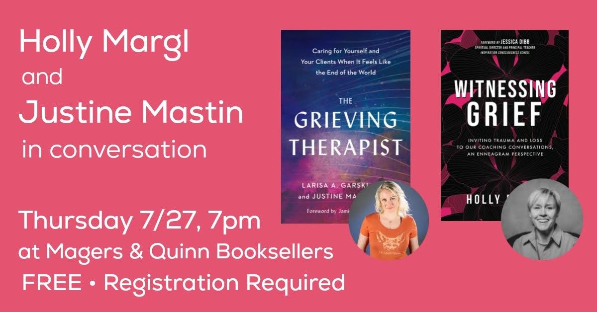 We couldn't be happier to have Holly Margl and Justine Mastin (@mindbodyfandom) in conversation at the store on 7/27! Don't miss it! Register Here: conta.cc/42J0KgD