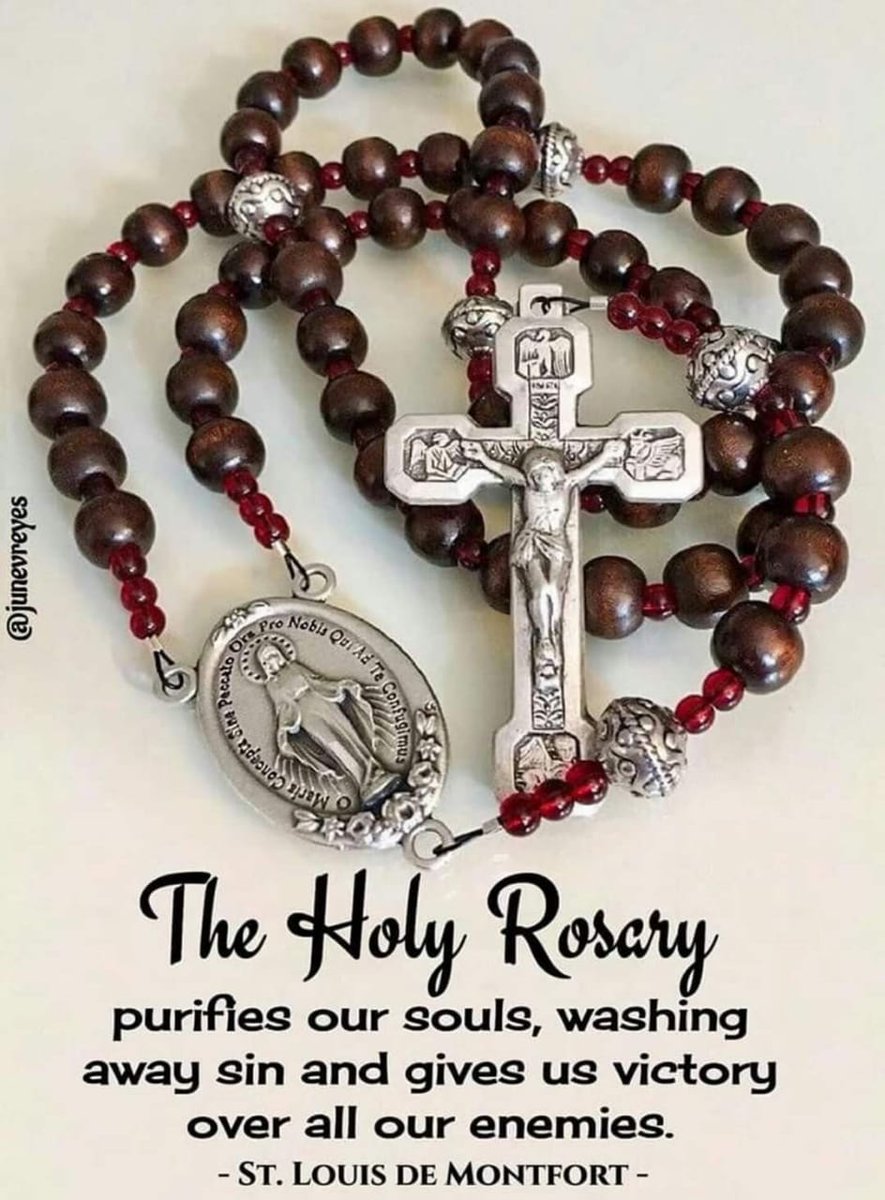 FrUgochukwu's tweet photo. The rosary is not just a string of beads; it is a symphony of prayers, an orchestra of faith, where each Hail Mary sings the praise of Mary, and unites us with the transcendent grace of God. https://t.co/UeJOIPYGdX