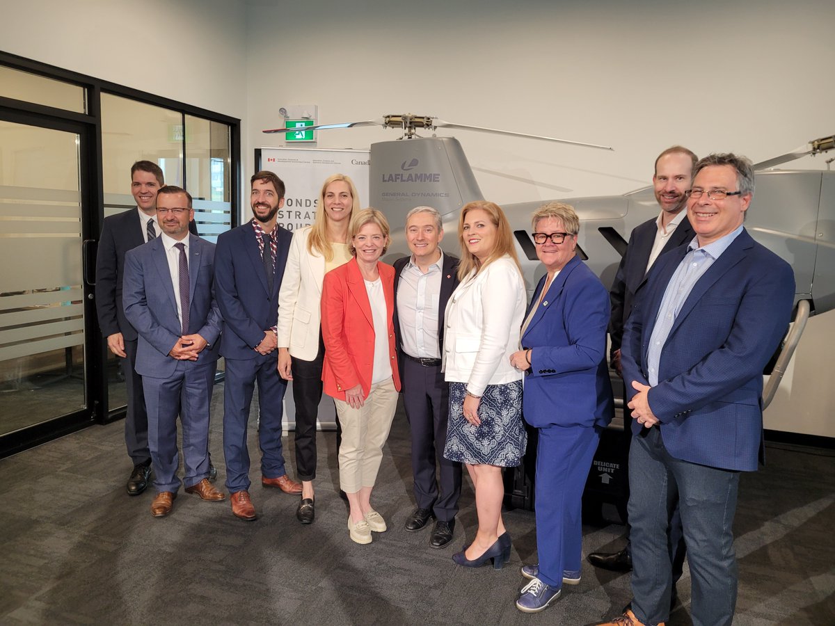 ISED_CA's tweet photo. Today, the #GoC announced an investment in @GDMS_C’s Centre of Excellence to help commercialize a remotely piloted aerial system produced by Quebec-based Laflamme Aero.
Learn more: https://t.co/2O8T9Qp9xP
#CdnAerospace #RPAS https://t.co/06NbsFBPht