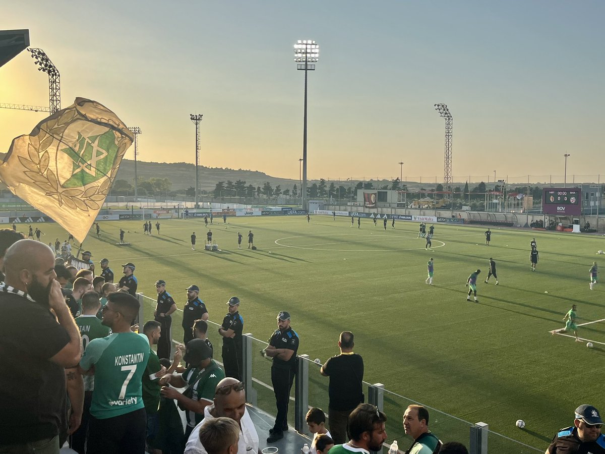 PaulVance63's tweet photo. Hamrun Spartans v Maccabi Haifa - UCL Champions League 1st Round Qualifying, 1st Leg - MFA Centenary Stadium, Ta’ Qali, Malta… #UCL #HAMMAC #MaccabiReview #HamrunSpartans #ChampionsLeague https://t.co/O7wJUx0yQE