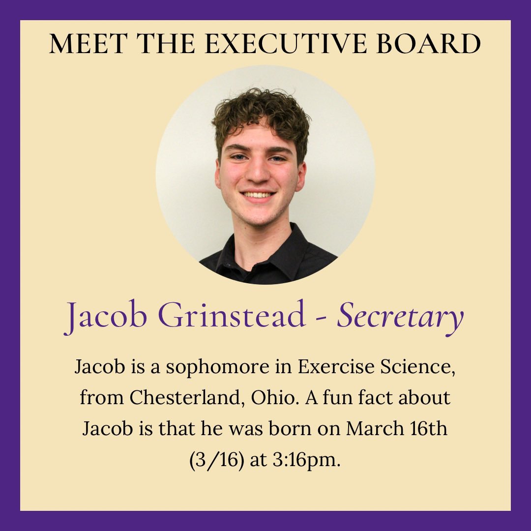 mu_psp's tweet image. Meet Jacob our 2023-2024 secretary!

#phisigmapi #slipperyrockuniversity #pspmuchapter #eboard #secretary