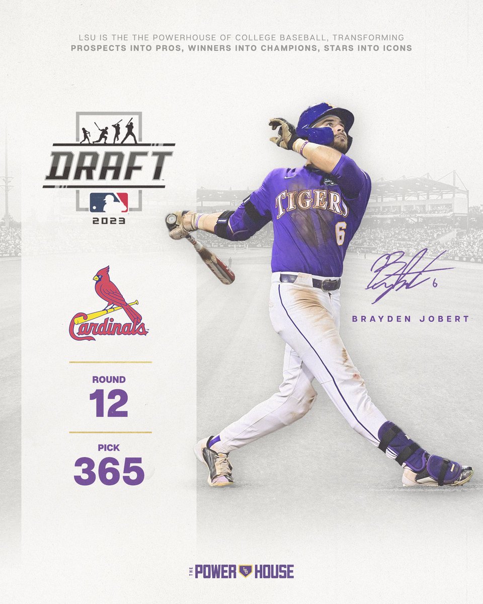 LSUbaseball's tweet image. Welcome the newest St. Louis Cardinal, Brayden Jobert

@braydenjobert | @Cardinals