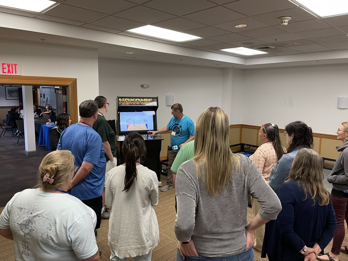 Jon Graham (@mistergraham4) on Twitter photo Keith Kelley demonstrates the popular Nokomis arcade cabinet (which runs games built in <a href="/scratch/">Scratch Team</a>) at the #CSISummerInstitute
<a href="/mdoenews/">ME Dept of Education</a> <a href="/BanksEmmamarie/">Emma-Marie Banks</a> <a href="/kernkelley/">Kern Kelley</a> @CSTAMaine #MaineTeachesCS Keith Kelley demonstrates the popular Nokomis arcade cabinet (which runs games built in <a href="/scratch/">Scratch Team</a>) at the #CSISummerInstitute
<a href="/mdoenews/">ME Dept of Education</a> <a href="/BanksEmmamarie/">Emma-Marie Banks</a> <a href="/kernkelley/">Kern Kelley</a> @CSTAMaine #MaineTeachesCS