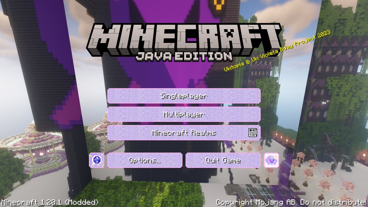 ukitopia0717's tweet photo. 🔮 Minecraft map announcement

✨ Texture pack UPDATE
Please check out the download link!
Also we've heard that some people can't download from the Google drive so there's another download link supply by OneDrive.
Thanks for waiting💜

#UkiVioleta #Ukitopia #2023Ukibirthday https://t.co/rSmGOikTfr