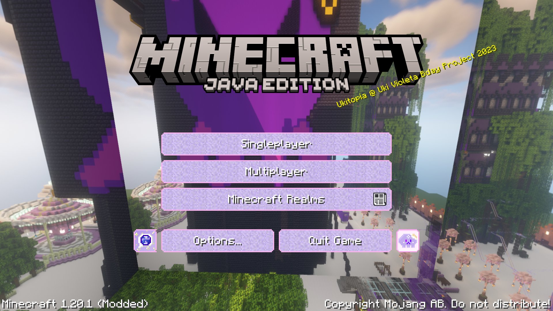 ۞Ukitopia @Uki Violeta Bday Project 2023 on X: 🔮 Minecraft map  announcement ✨ Texture pack UPDATE Please check out the download link! Also  we've heard that some people can't download from the