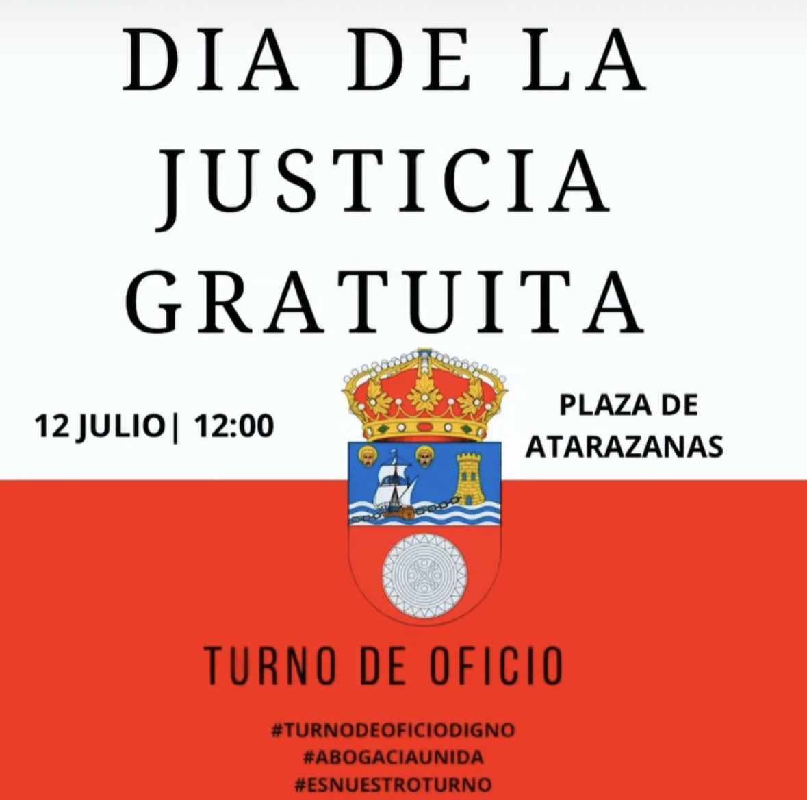 Mañana los abogados de #Cantabria nos concentraremos en Santander por el #DiadelaJusticiaGratuita y el #TurnoDeOficio, reivindicando la dignificación de este servicio esencial que se presta las 24h/365 días
