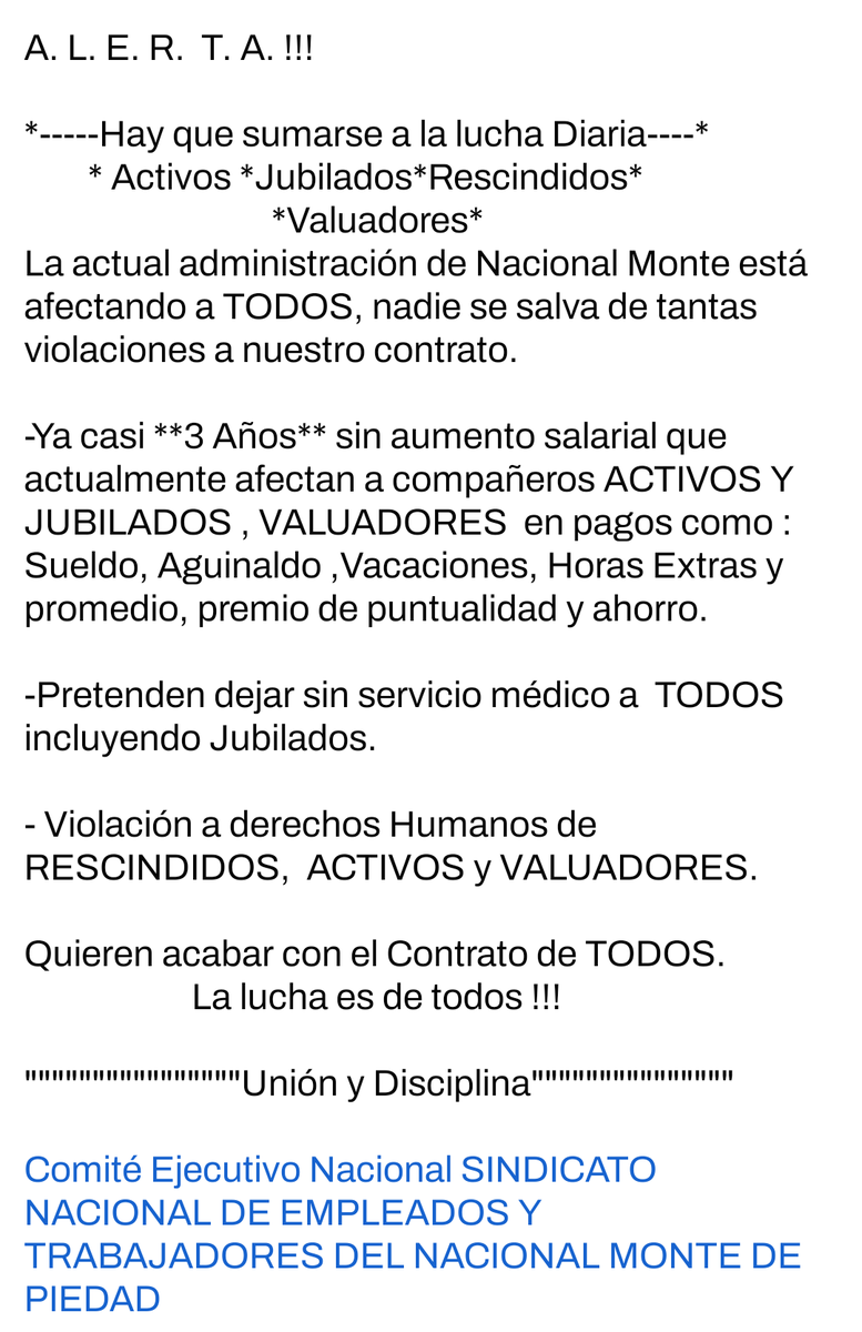 SINDICATO Nacional de Monte de Piedad. tweet media
