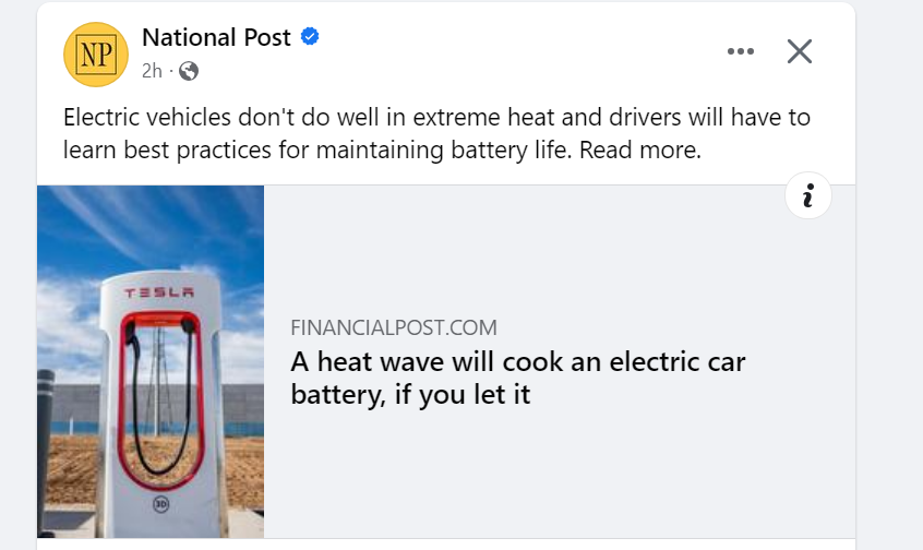So they don't do well in extreme cold.  They don't do well in extreme heat.  They don't do well for extreme distances.  The only thing they seem to do well is attract government subsidies.
